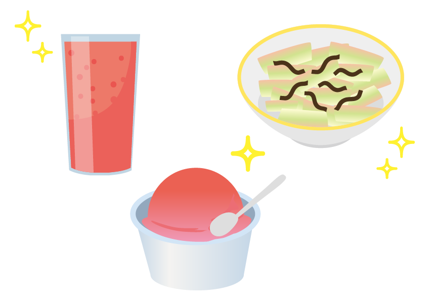 すいかのお漬物など
